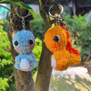 Llaveros Tejidos Pequeños - Dinosaurios